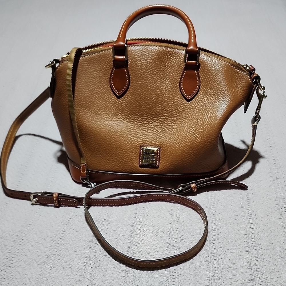 Dooney & Bourke Tan and Brown Satchel